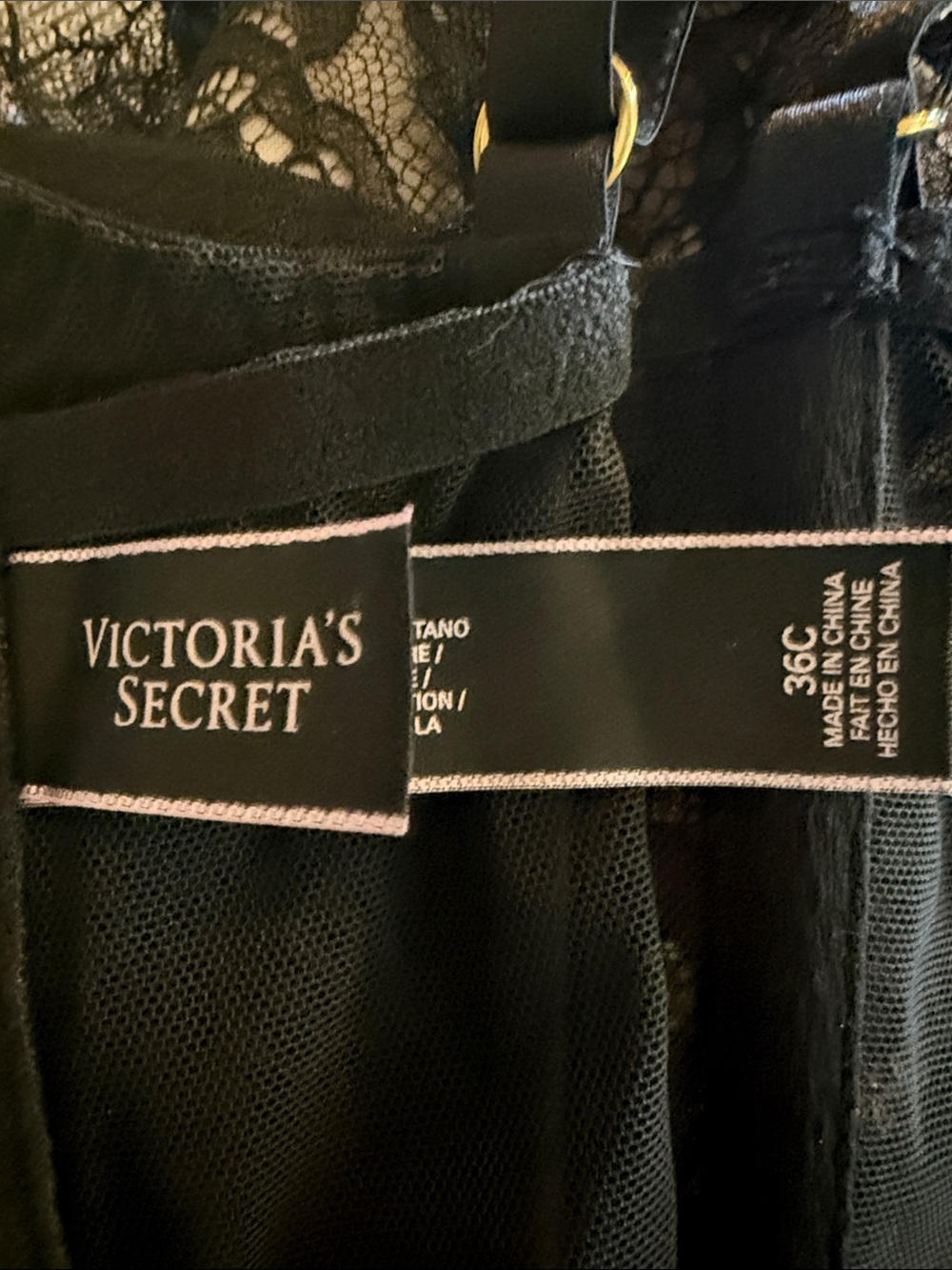 Victoria's Secret Black & Nude Lace Corset Bustier 36C - Picture 7 of 7